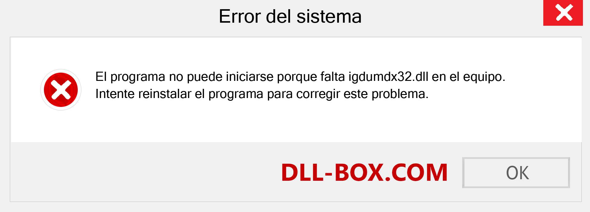 ¿Falta el archivo igdumdx32.dll ?. Descargar para Windows 7, 8, 10 - Corregir igdumdx32 dll Missing Error en Windows, fotos, imágenes